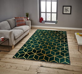 Conceptum Asr Crpt-98 Alfombra de Terciopelo Multicolor 120 x 180 cm